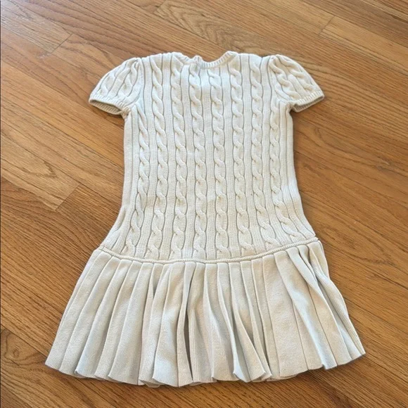 Ralph Lauren Cream Cable Knit Dress size 6 - Picture 3 of 3